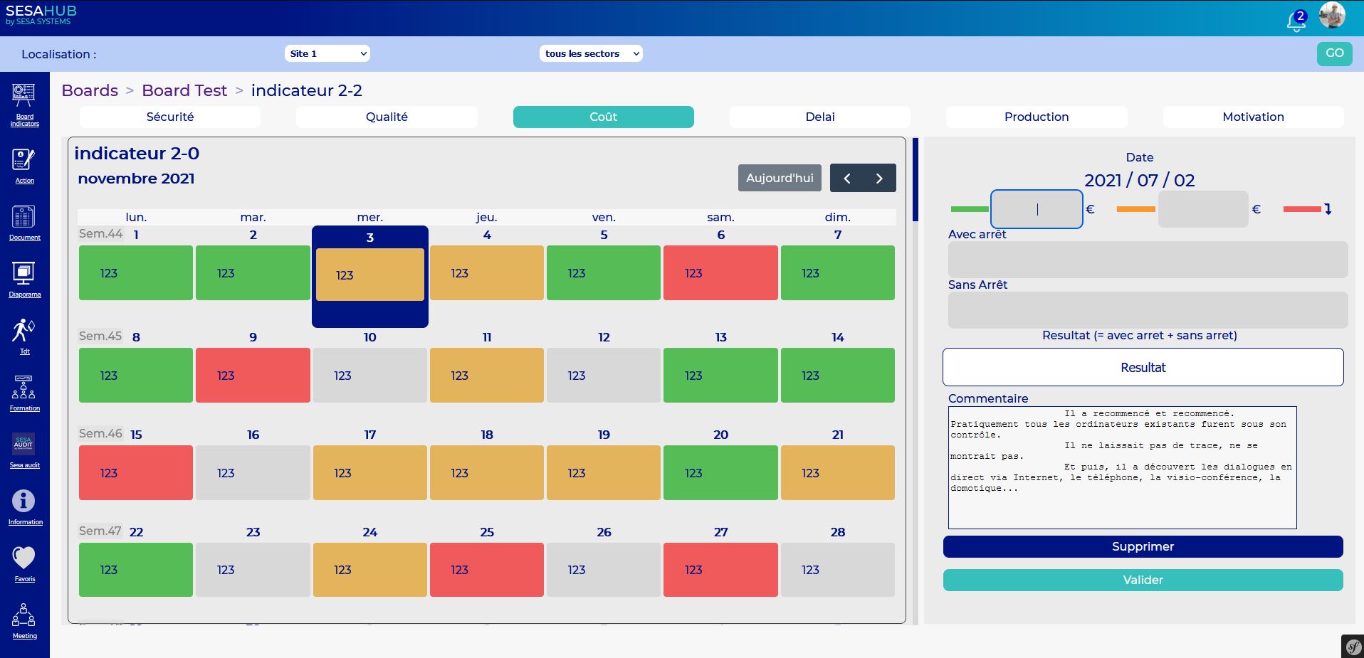 sesahub calendrier
