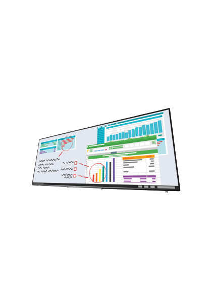 Ecran interactif tactile et tableau blanc pour salle de réunion