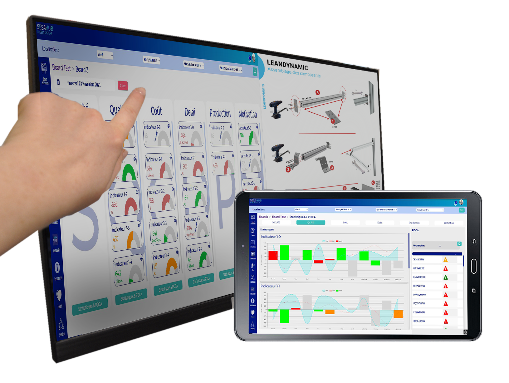 Tableau blanc interactif : Commandez sur Techni-Contact - Tableau  multi-utilisateurs